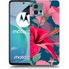 Picasee silikónový prehľadný obal pre Motorola Moto G72 - Hibiscus