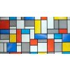 Samolepiace fólie transparentné Mondriaan, metráž, šírka 90cm, návin 15m, GEKKOFIX 10521, samolepiace tapety