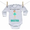 Boodyy Body s dlhým rukávom Keď vyrastiem budem baletka 50 (0 mesiacov)