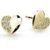 Cutie Jewellery Detské náušnice zo žltého zlata C2160-30-X-1 biela