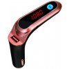 TFY 4670-dark pink CAR S7 FM Transmitter Bluetooth, digitálny displej, 87,5 – 108,0 MHz, MP3, WMA, 0,5W, PK, USB, tmavo ružová