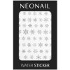 NeoNail® vianočná vodolepka na nechty vločky NN38