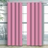 Jednofarebný záves - Bledoružový Uchytenie závesu: Dekoračné krúžky