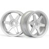 HPI TE37 disky 26 mm strieborné (6 mm offset) 2ks