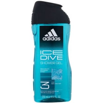 Adidas Ice Dive Shower Gel 3-In-1 osviežujúci sprchovací gél 250 ml pre mužov