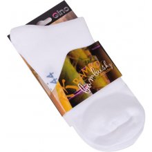 Gino Bamboo ponožky Bezešvé Kotníčkové Bílé