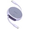 Baseus KF2332394 navíjací dátový Pathfinder Type-C na Type-C100 W 1m fialový