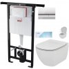 ALCADRAIN Alcadrain Jádromodul - predstenový inštalačný systém s chrómovým tlačidlom M1721 + WC Ideal Standard Tesi so sedadlom SoftClose, AquaBlade AM102/1120 M1721 TE1