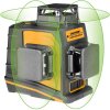 TOLSEN AKU krížový laser 3x360° vrátane príslušenstva, USB nabíjanie, zelený lúč, 35155