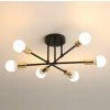 LUSTER E27 ZLATÁ ZÁVESNÁ LAMPA ČIERNA RETRO MODERNÁ DO OBÝVAČKY