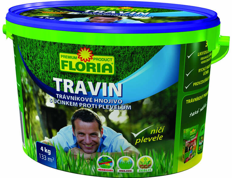 Agro Floria Travin trávníkové hnojivo 800g