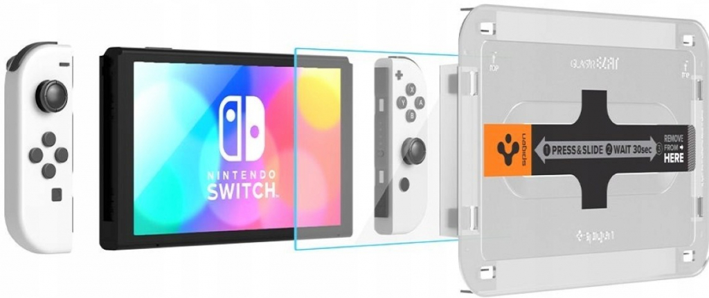 Spigen Glass.tR EZ Fit 2-Pack Nintendo Switch OLED