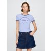 GAP Crop tričko s logom Modrá XXS