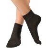 Gina dámske ponožky střední bezešvé jednobarevné Bambusové 82004P černá