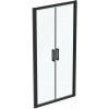 Ideal Standard Connect 2 Sprchové dvere 100 cm, čierna/číre sklo K9296V3