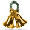 GLOBIZ Vianočná dekorácia - zlaté XXL zvončeky