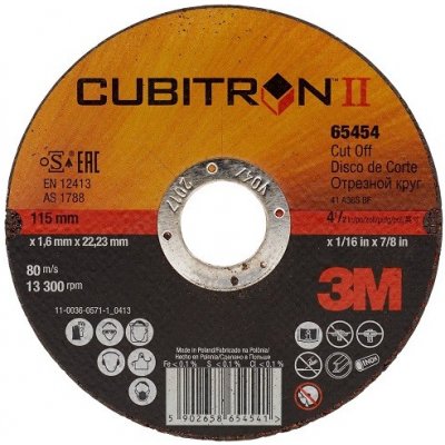 3M 65455 Cubitron II Rezny kotúč keramický 125x1,6x22mm