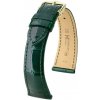 Zelený kožený remienok Hirsch London L 04207041-1 (Aligátorí koža) Hirsch Selection 19 mm