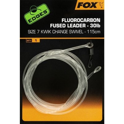 FOX - Edges Fluorocarbon Fused Leader 30 lb Kwik Change Swivel veľ. 7 115 cm