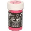 Sugarflair Gélová farba baby pink pastel 25 g