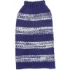 Nobleza pletený pruhovaný pulóver pre psy a mačky XL Modrá