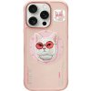 Zadný kryt NIMMY case GLASSE COOL CAT compatible with MagSafe pre Apple iPhone 16 Pro, ružová