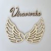 Drevená dekoracia Anjelske kridla 15*8cm sada 2kusy