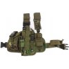 101 INC Taktické stehenné puzdro na pištoľ, ľavé - Marpat (Digital woodland)