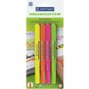Zvýrazňovač Centropen 8722 ergo, šírka stopy 1 - 4 mm, súprava 4 ks