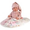 LORens 84450 NEW BORN - realistická bábika bábätko so zvukmi a mäkkým látkovým telom - 44 cm