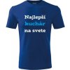 Modré tričko najlepší kuchár na svete - darček pre kuchárov XXL