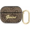 Puzdro Guess na Apple AirPods Pro GUAP4GSMW 4G Script PC/PU hnedé