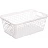 PK Group Plastový kôš na prádlo 676 x 455 x 265 mm biely