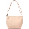 NovaKabelka.sk Prisca Rosa kožená talianska crossbody kabelka ružová