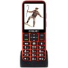 EVOLVEO EasyPhone LT, mobilný telefón pre seniorov s nabíjacím stojanom (červená farba) EP-880-LTR