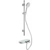Sprchový systém SAT na stenu s termostatickou batériou biela / chróm SATSSTKPF1