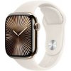 Apple Watch Series 10 GPS + Cellular 46mm Zlatý titán s hviezdne bielym športovým remienkom - M/L