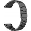 Oceľový náramok Ricardo 26mm (pro Garmin Fenix 8/7X/6X (51mm), Tactix aj.), čierny V1, QuickFit