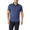 Pánska polokošeľa Callaway Golf Geo Cocktail Print Polo navy M
