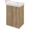SAPHO - THEIA umývadlová skrinka 50,9x70x35cm, 1xdvierka, ľavá, dub Alabama TH057-2222