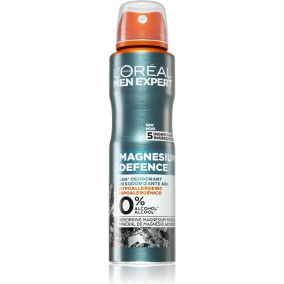 L’Oréal Paris Men Expert Magnesium Defence dezodorant v spreji pre mužov 150 ml