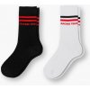 KTM ponožky RACE white/black/red (2 páry) - 35/38