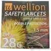 Wellion Safety Lancets jehly jednorázové 28G 200 ks