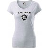 Kapitán kormidlo - Dámske tričko Pure - XL ( Svetlosivý melír )