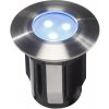 Alpha samostatné svietidlo, nerez 316, d=30mm LED 0,5W modrá IP68