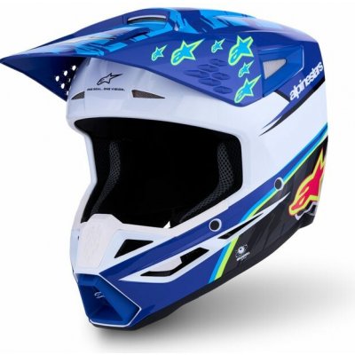 Alpinestars Supertech M3 Falcon Modrá/Biela/Čierna/Ružová fluo/Žltá fluo 2027