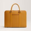 Carl Friedrik Palissy Briefcase Mustard Zrnitá koža