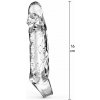ToyJoy Get Real Extension Sleeve Medium clear predlžovací návlek na penis