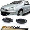 Angeleyes Dynamické bočné LED smerovky čierne Peugeot 206 307 407 4007,...