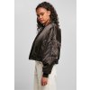 Urban Classics bomber Short Oversized Satin Bomber Black